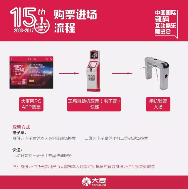 观察 | 门票开卖!大麦网正式成为2017 ChinaJoy官方纸质票销售总代理